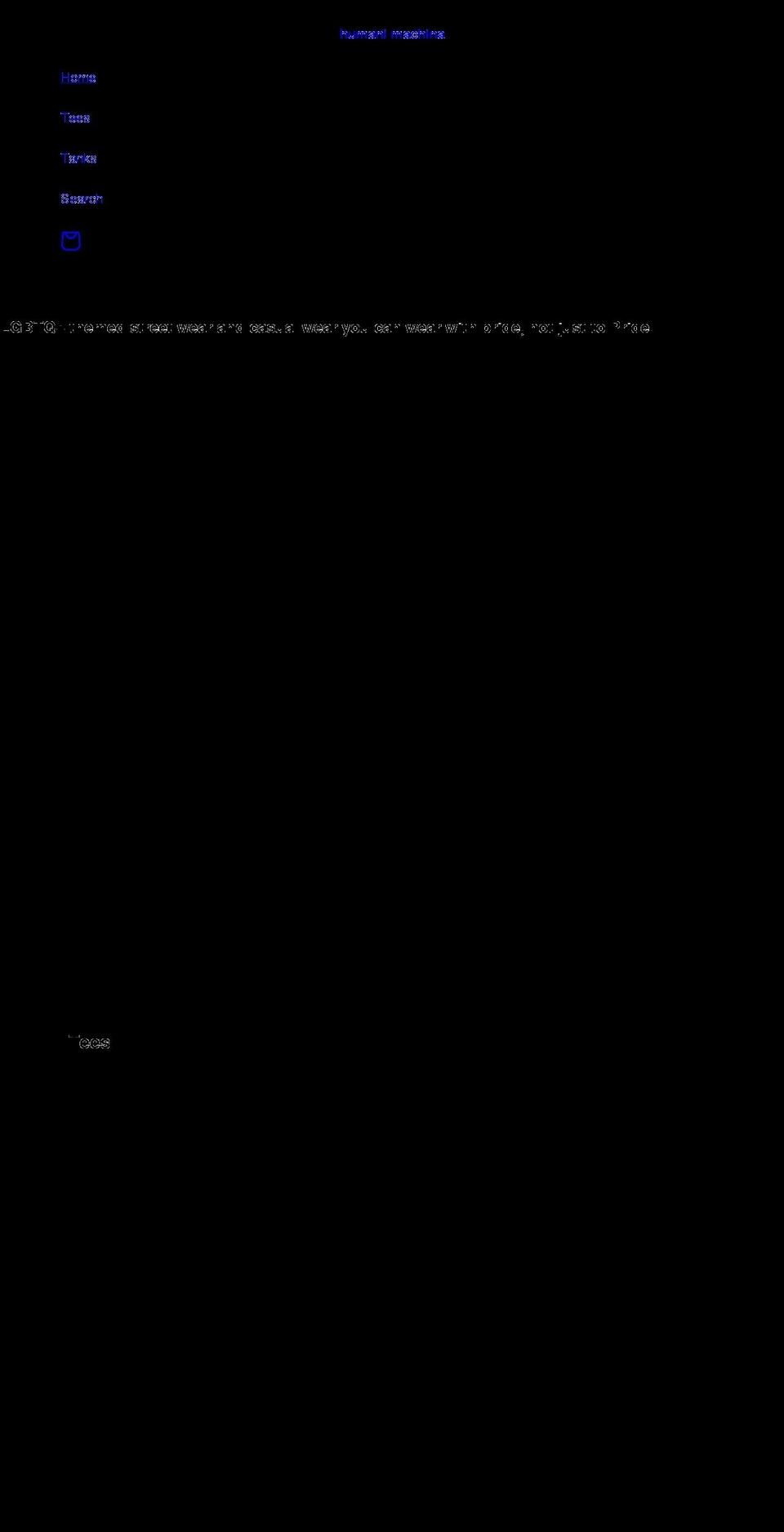 humanimachina.com — Shopify storefront screenshot