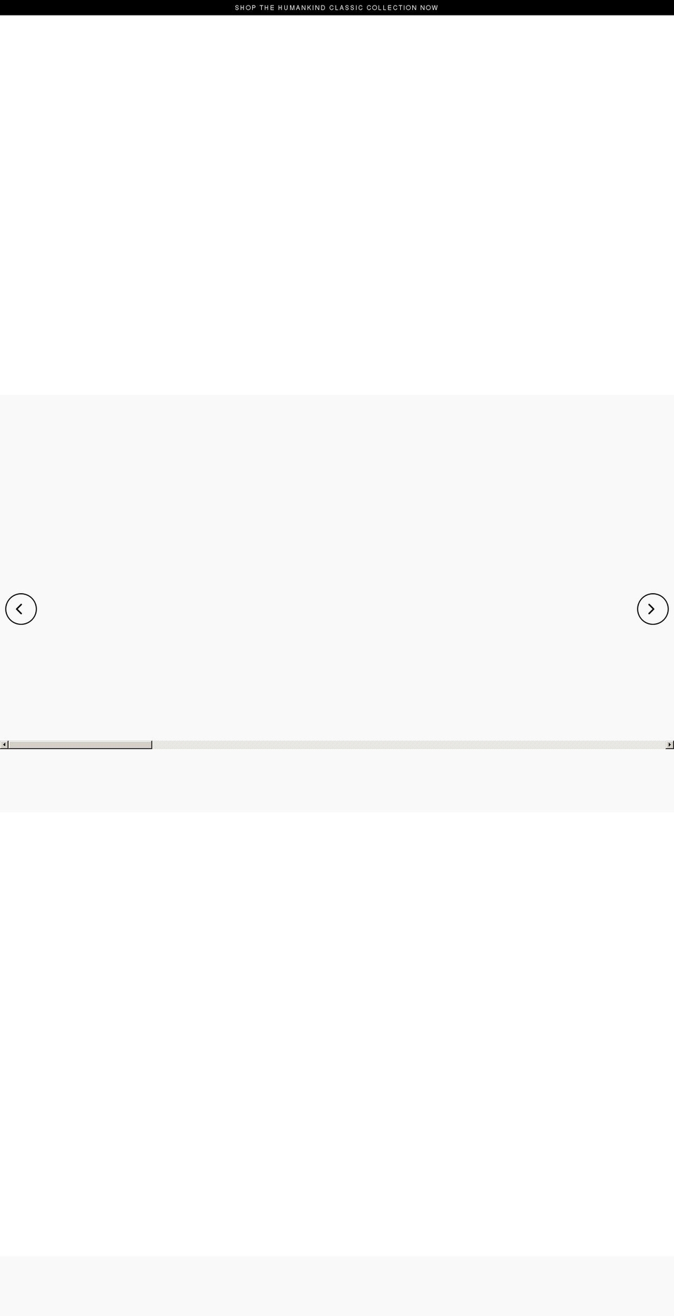 humankind-company.com — Shopify storefront screenshot