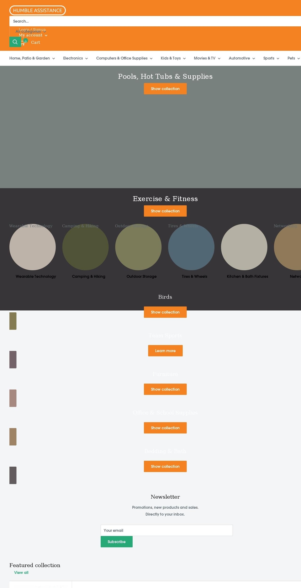 humbleace.com shopify website screenshot