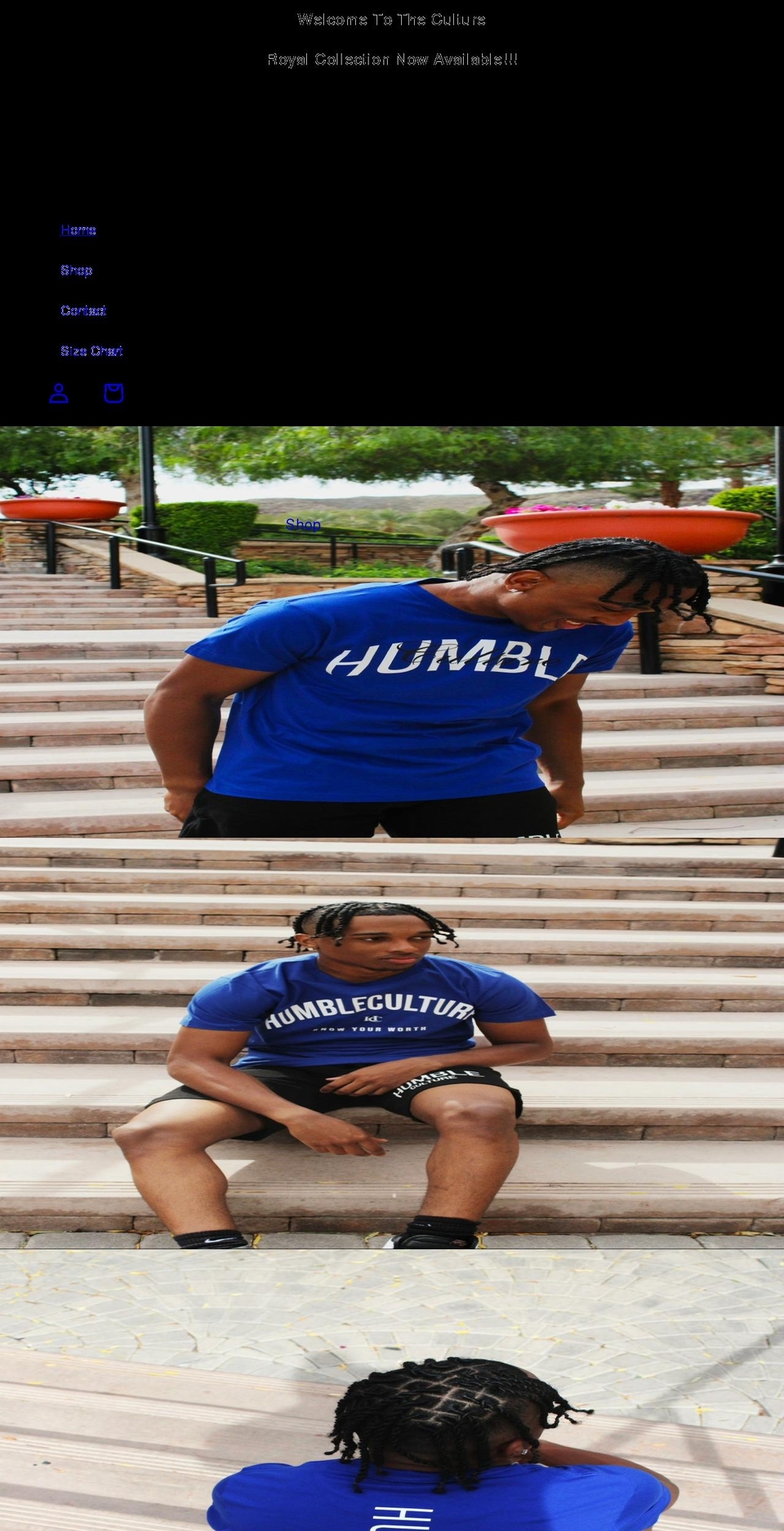 humblecultureclothing.com shopify website screenshot