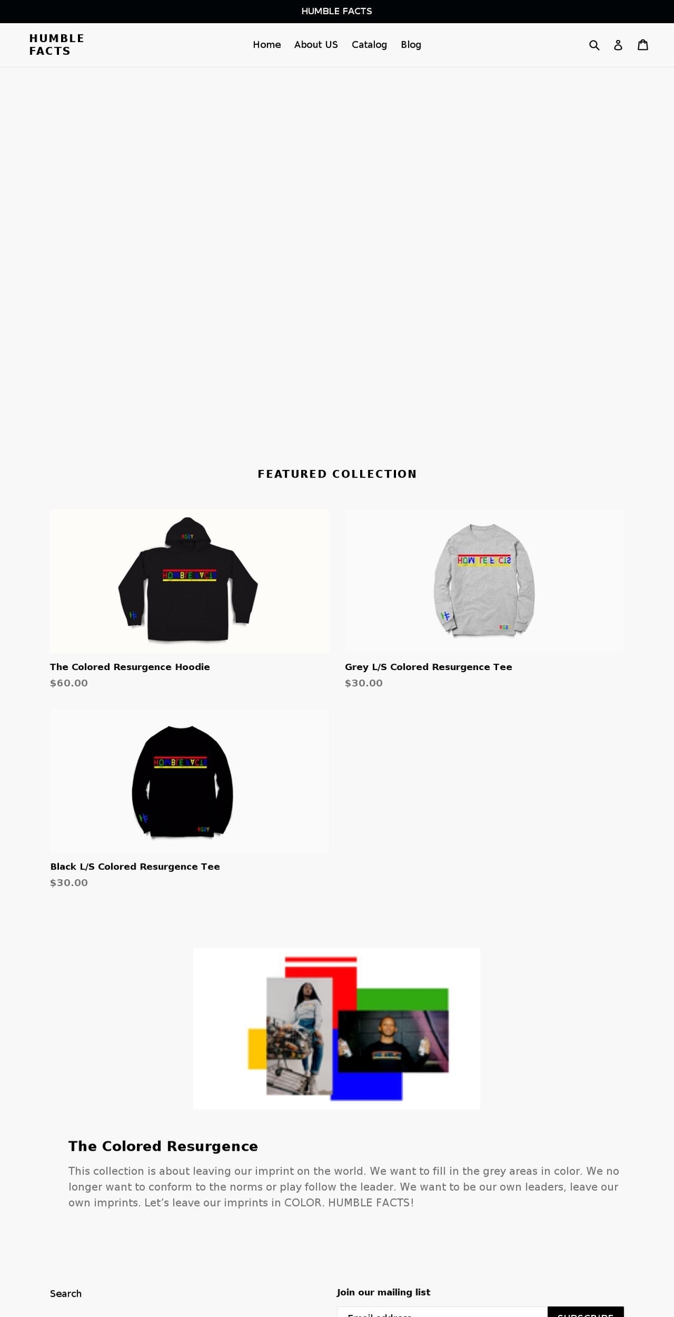 humblefacts.com — Shopify storefront screenshot
