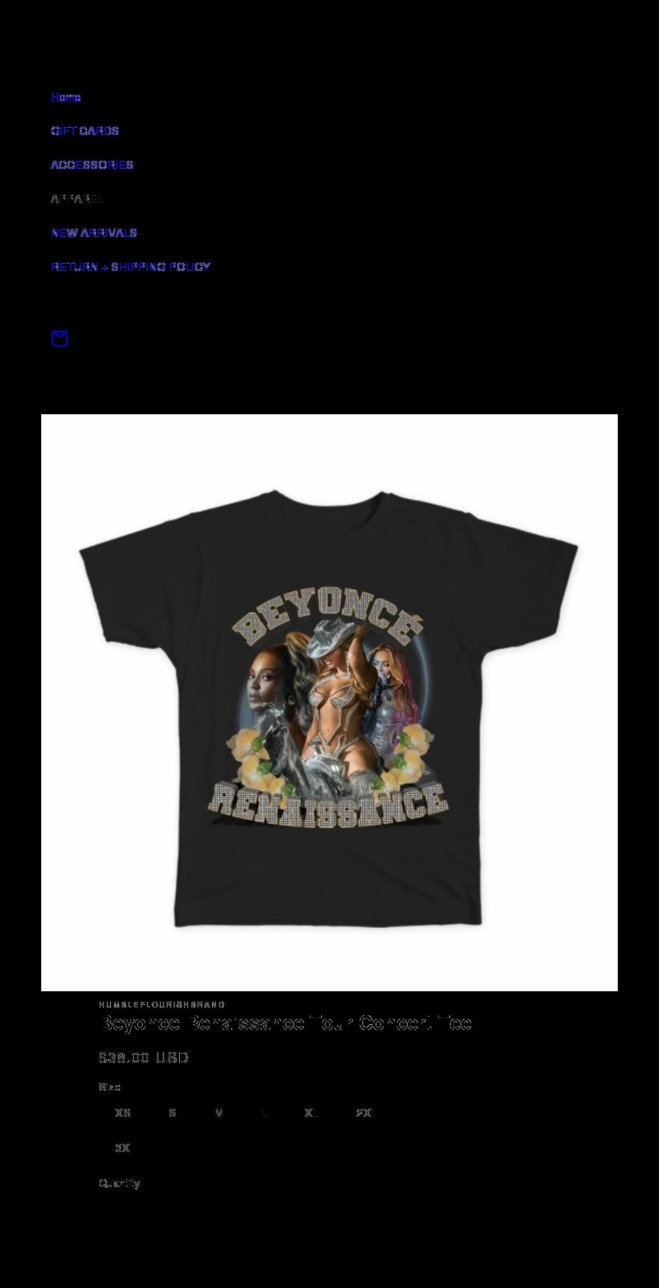 humbleflourishbrand.com shopify website screenshot