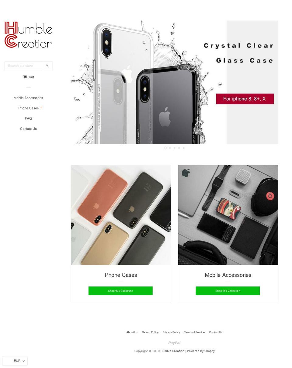 humblego.com — Shopify storefront screenshot