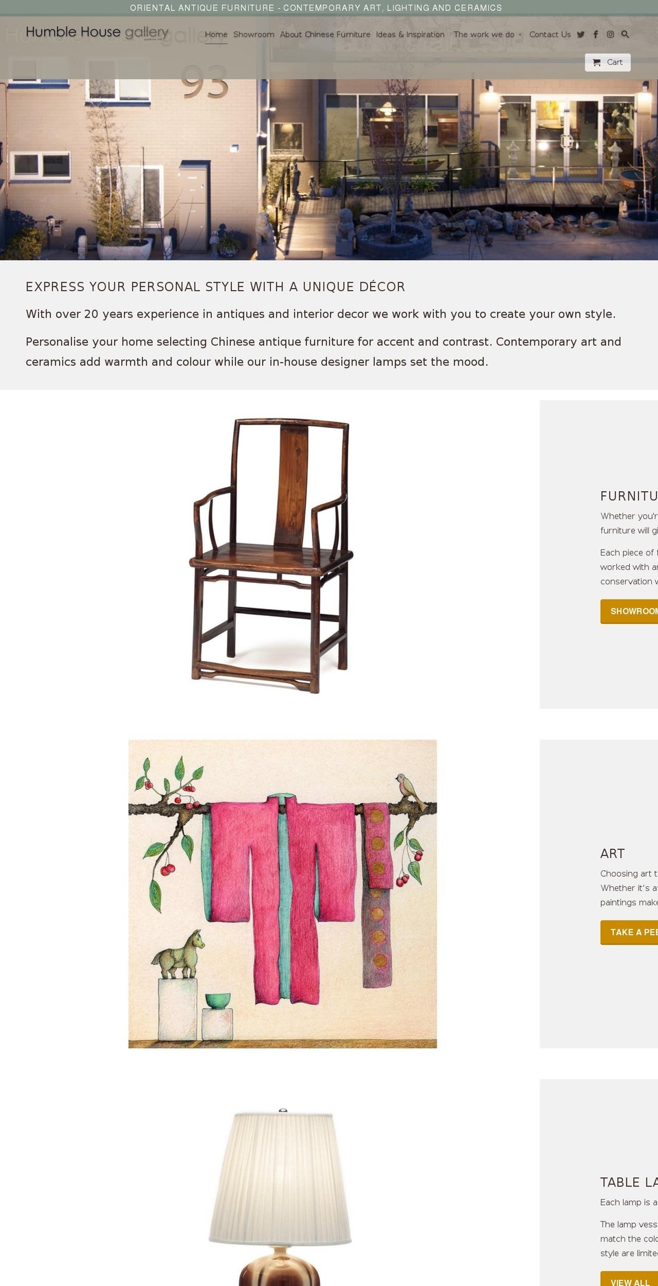 humblehouse.com.au shopify website screenshot