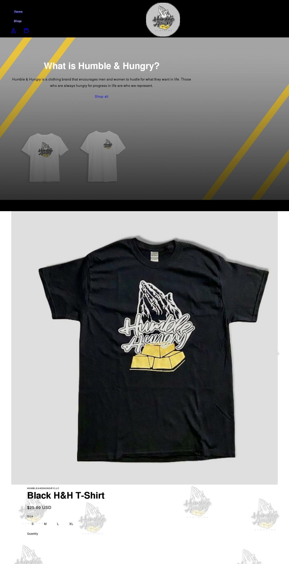 humblehungryllc.com shopify website screenshot