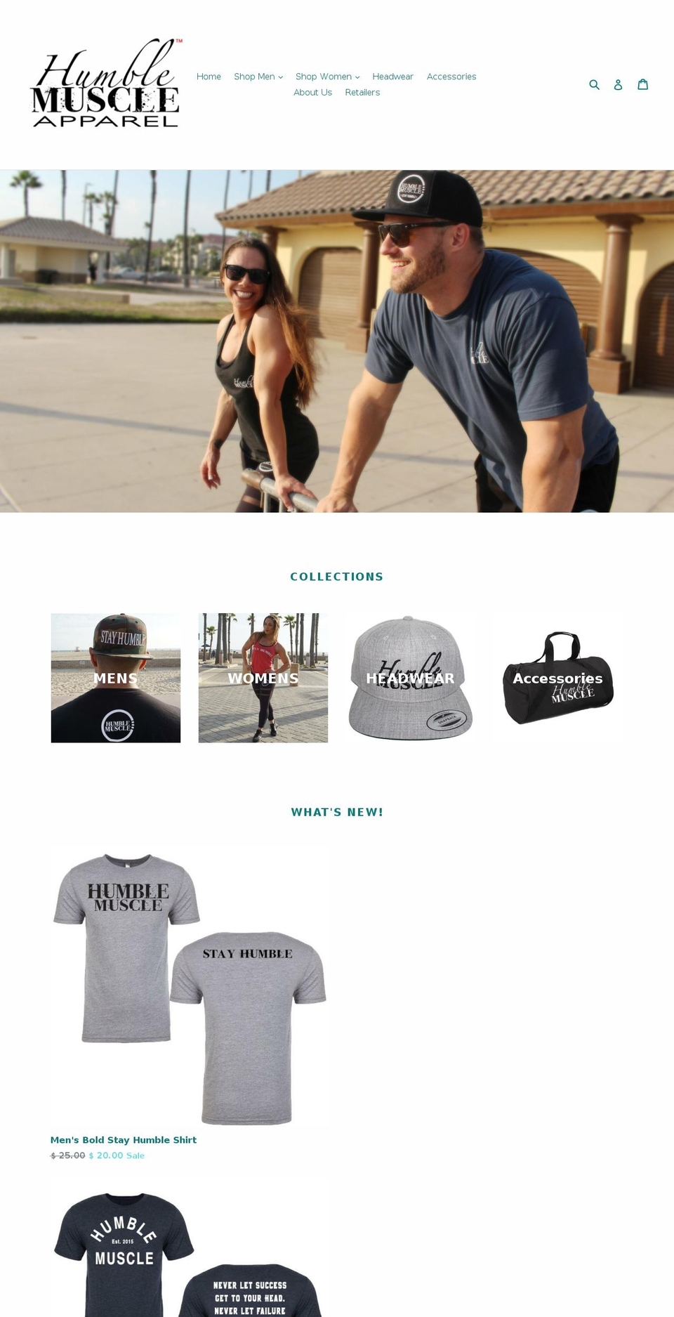 humblemuscle.info shopify website screenshot