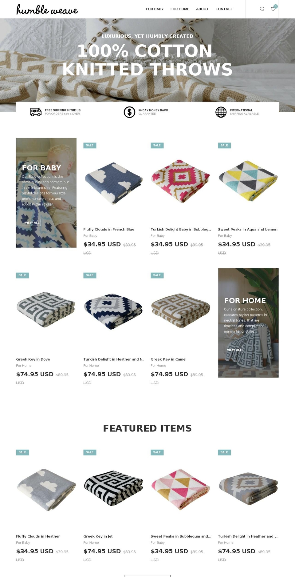 humbleweave.com shopify website screenshot