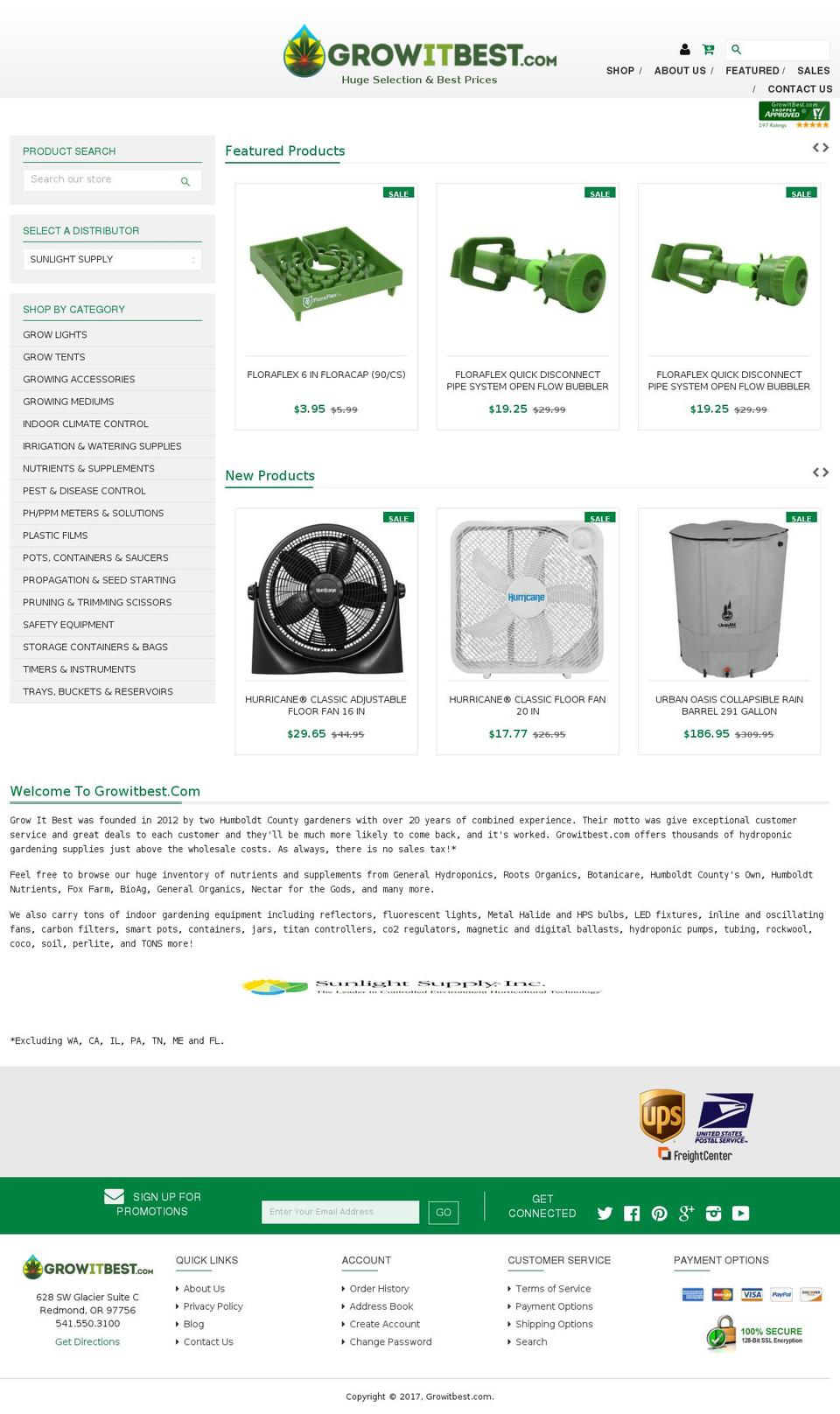 humboldtgardensupply.com shopify website screenshot