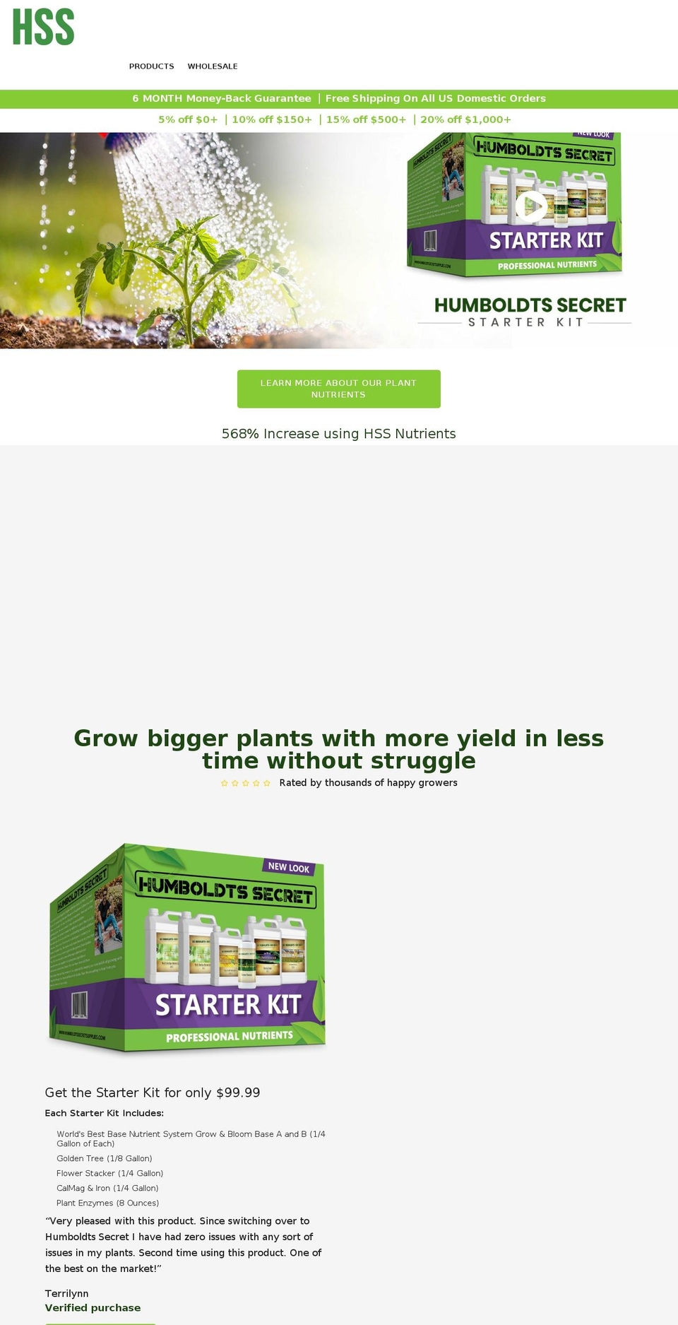 humboldtssecretsupplies.com shopify website screenshot