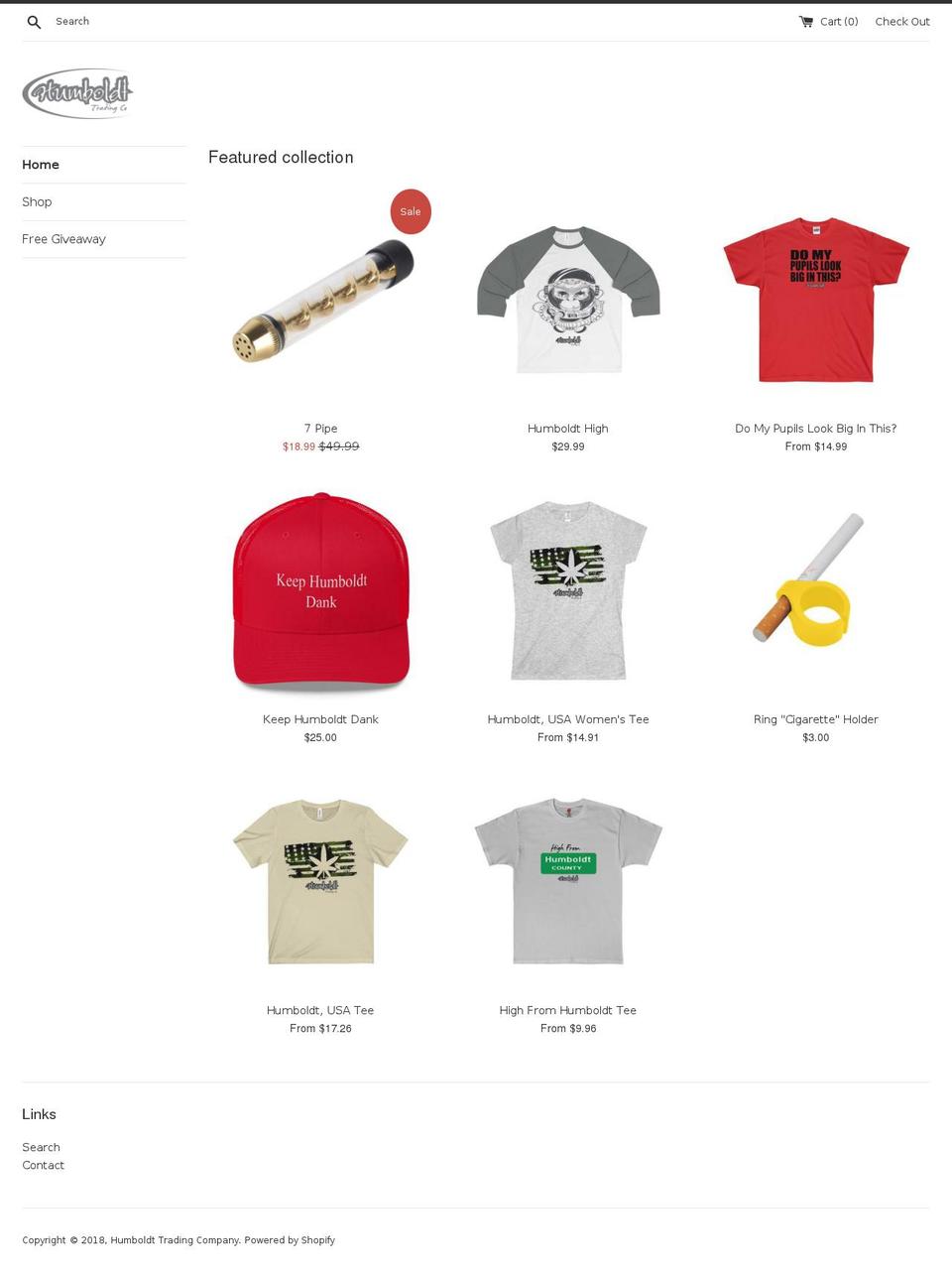 humboldttradingco.com — Shopify storefront screenshot