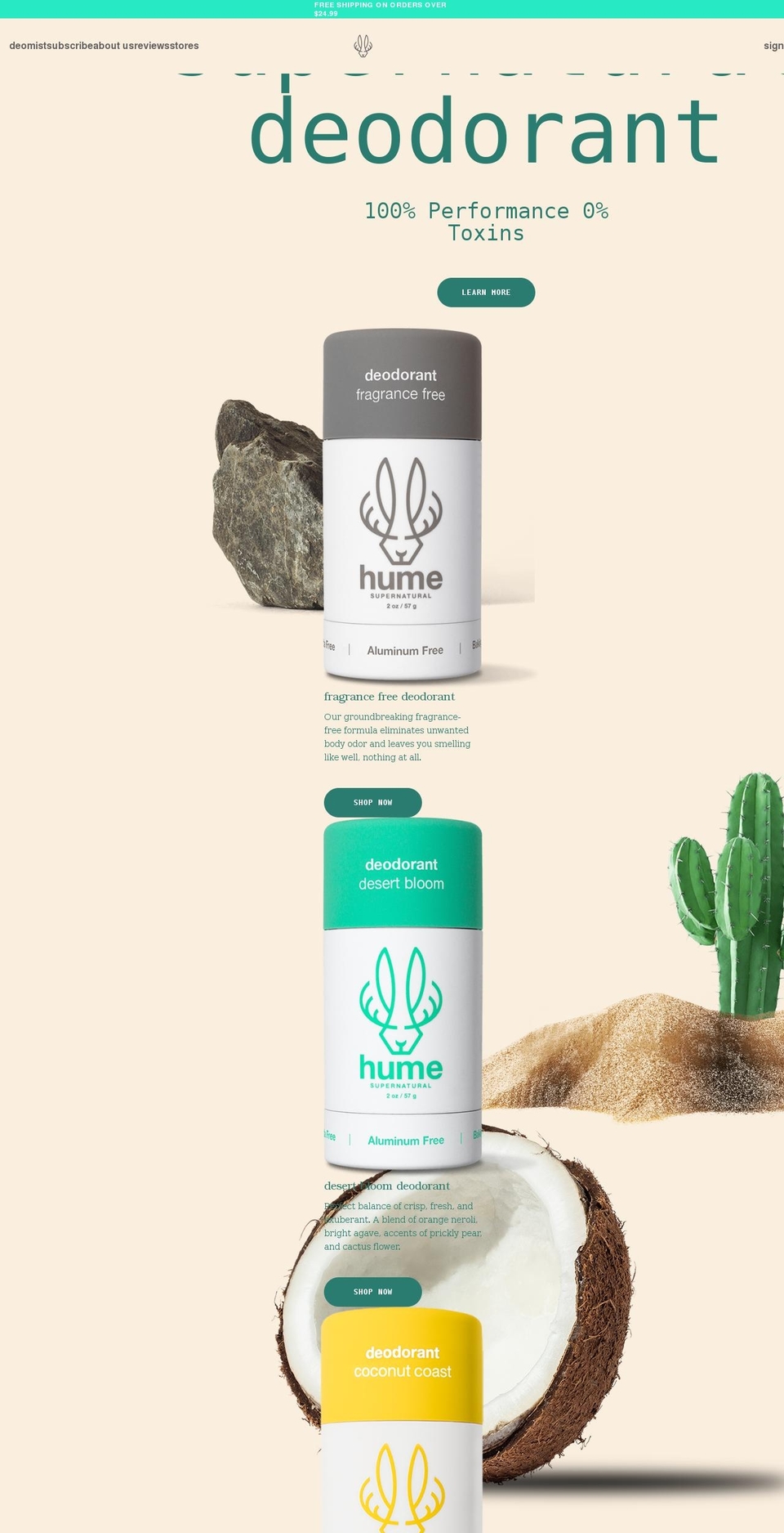 humesupernatural.com shopify website screenshot