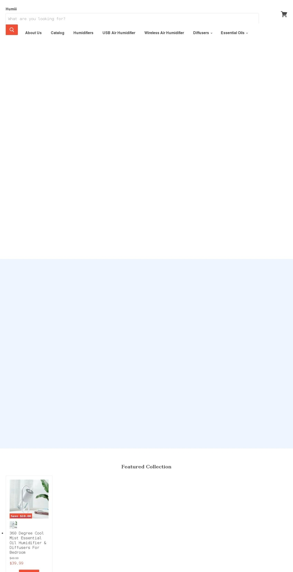 humiii.com shopify website screenshot