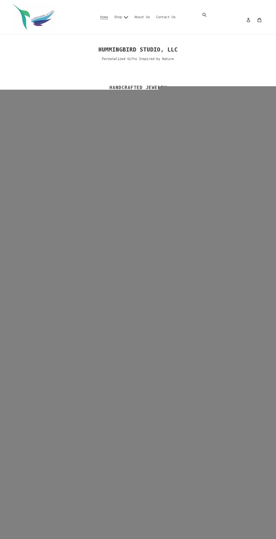 hummingbirdstudioky.com shopify website screenshot