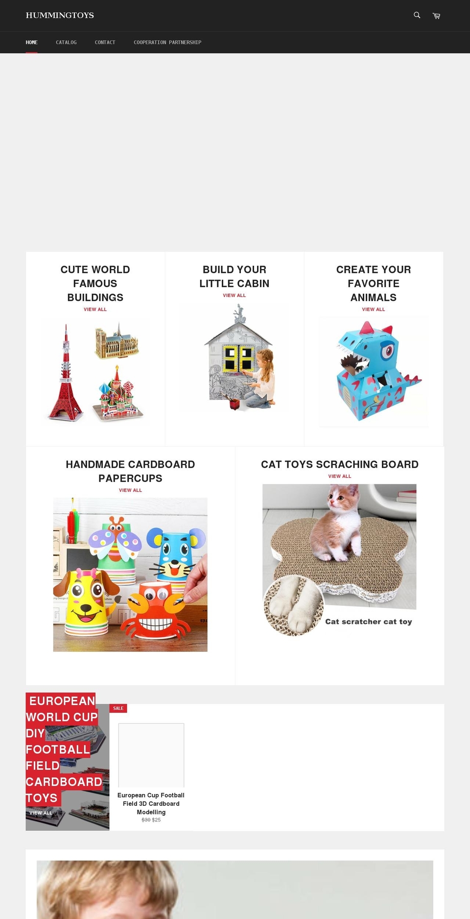 hummingcommerce.com shopify website screenshot