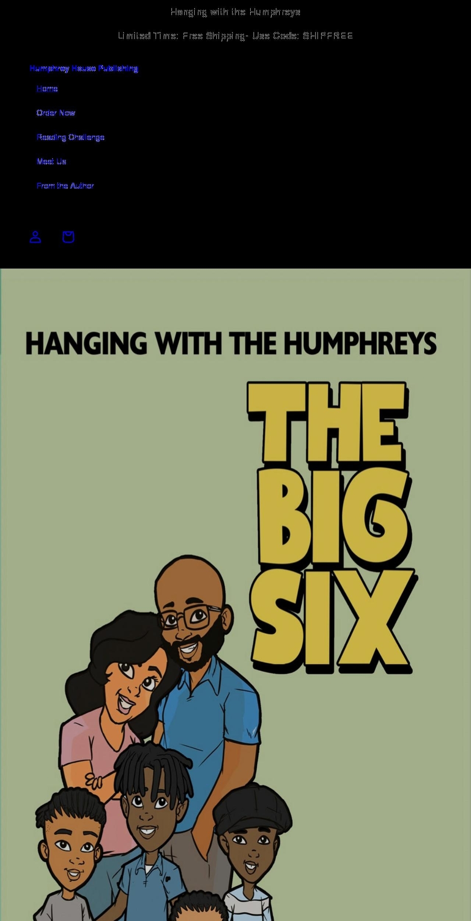 humphreyhousepublishing.com shopify website screenshot
