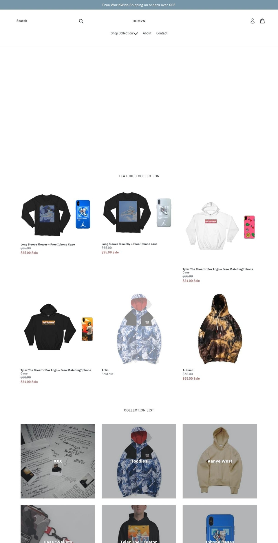 humvn.com — Shopify storefront screenshot