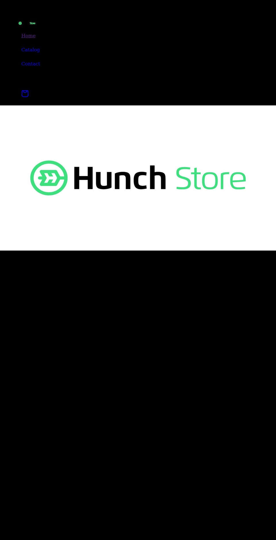 hunchstore.com shopify website screenshot