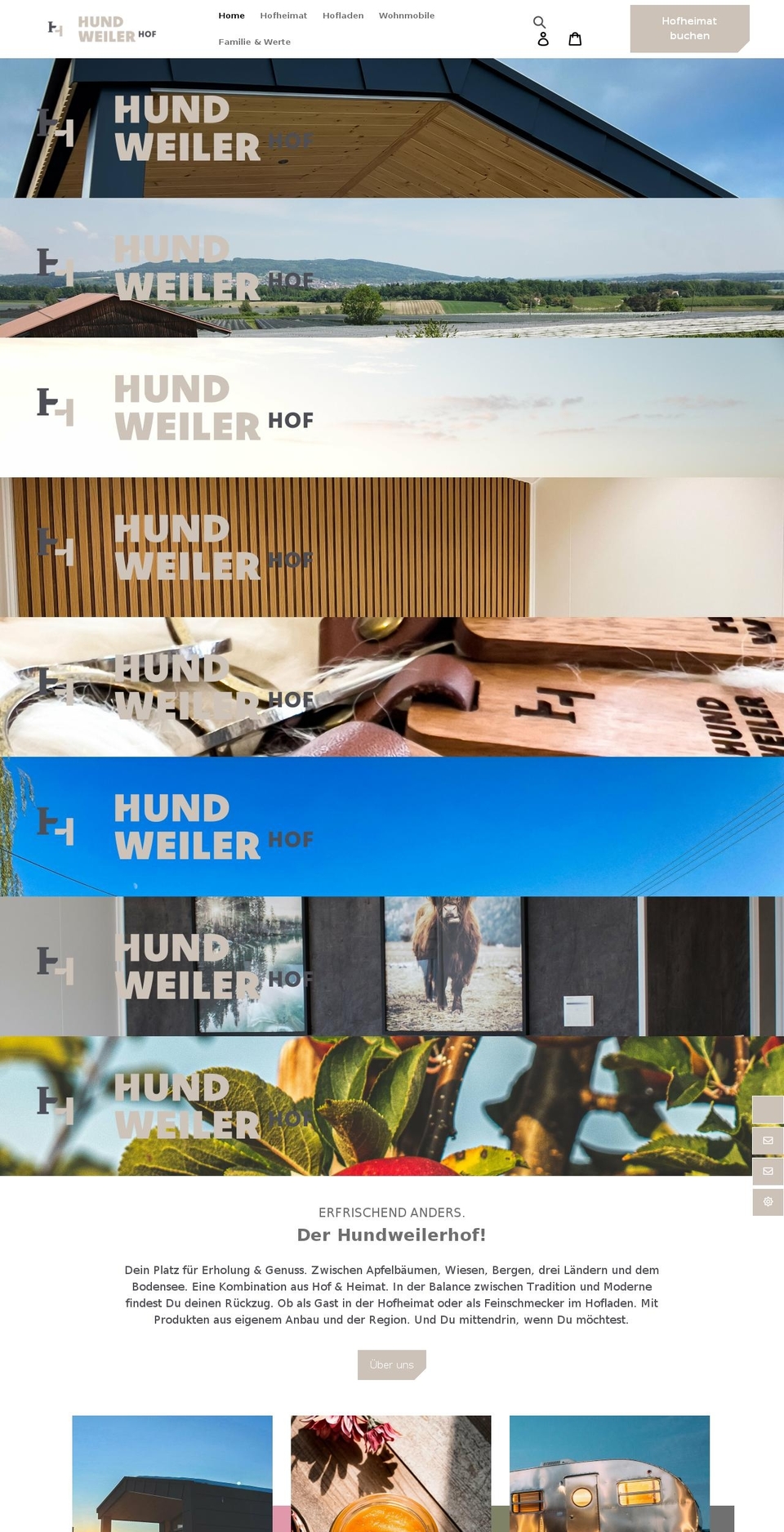 hundweilerhof.de shopify website screenshot