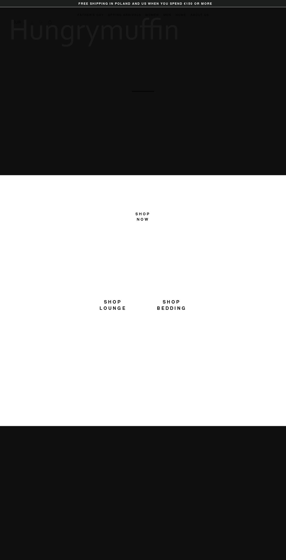 hungrymuffin.com shopify website screenshot