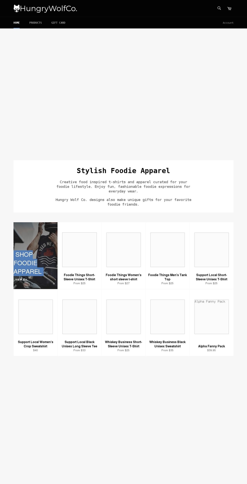 hungrywolfco.com shopify website screenshot
