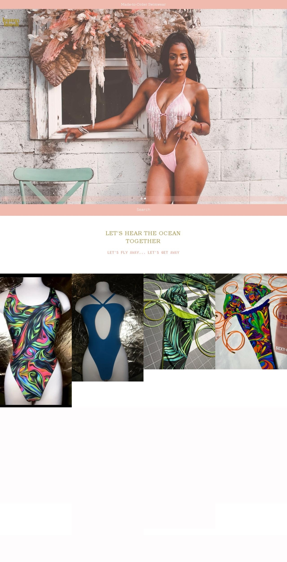 hunnyblush.com shopify website screenshot