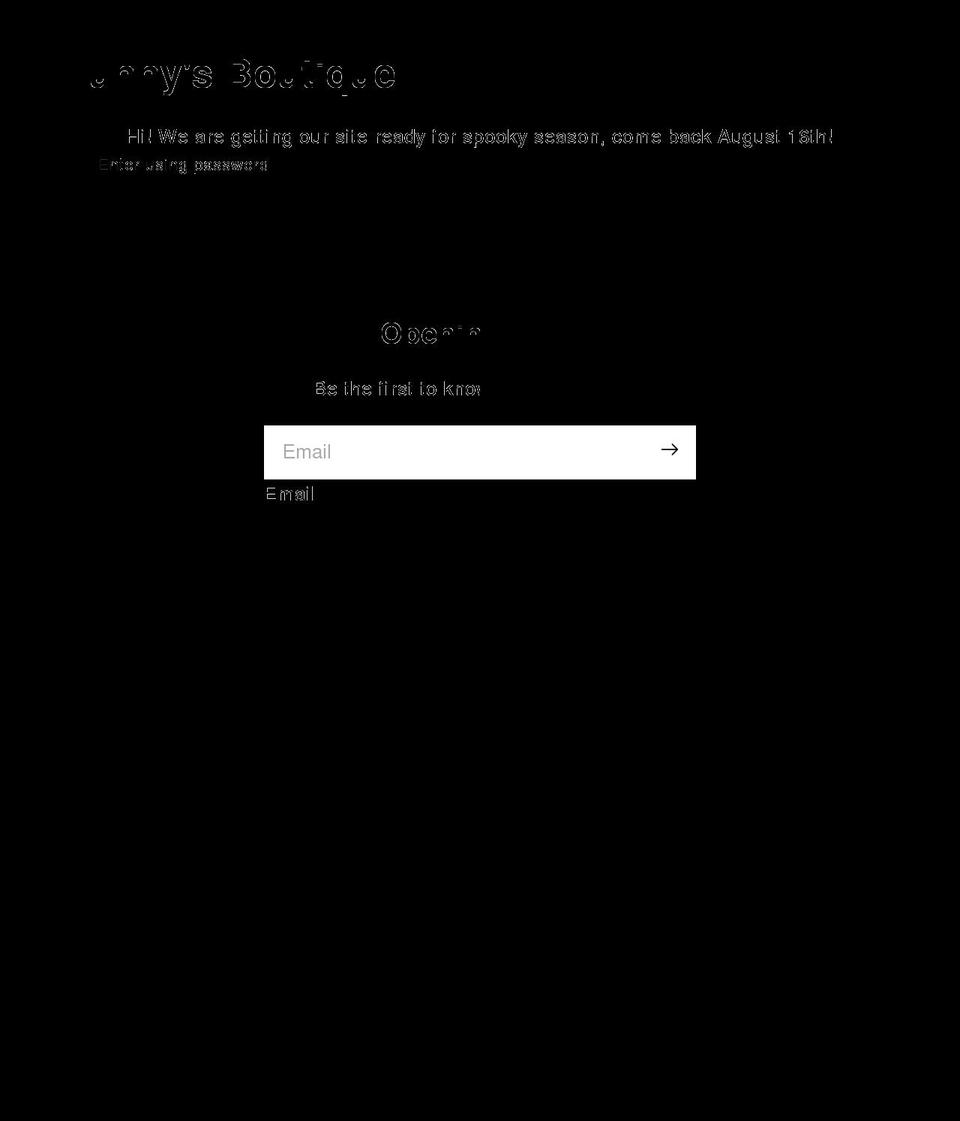 hunnysboutique.com shopify website screenshot