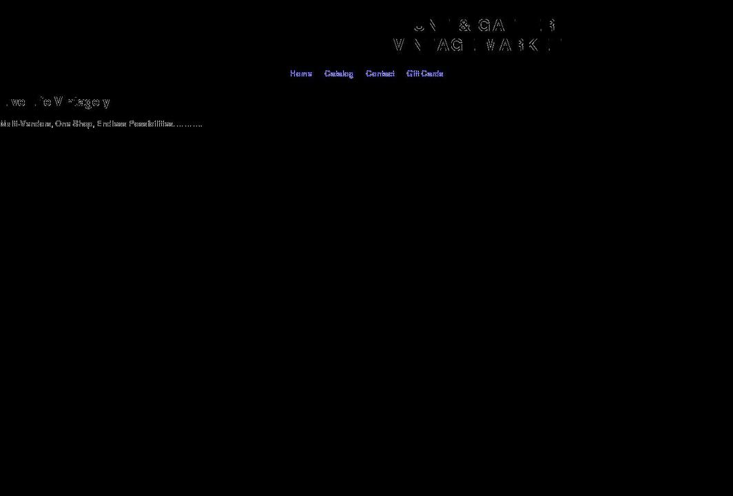 huntandgathervintagemarket.com shopify website screenshot