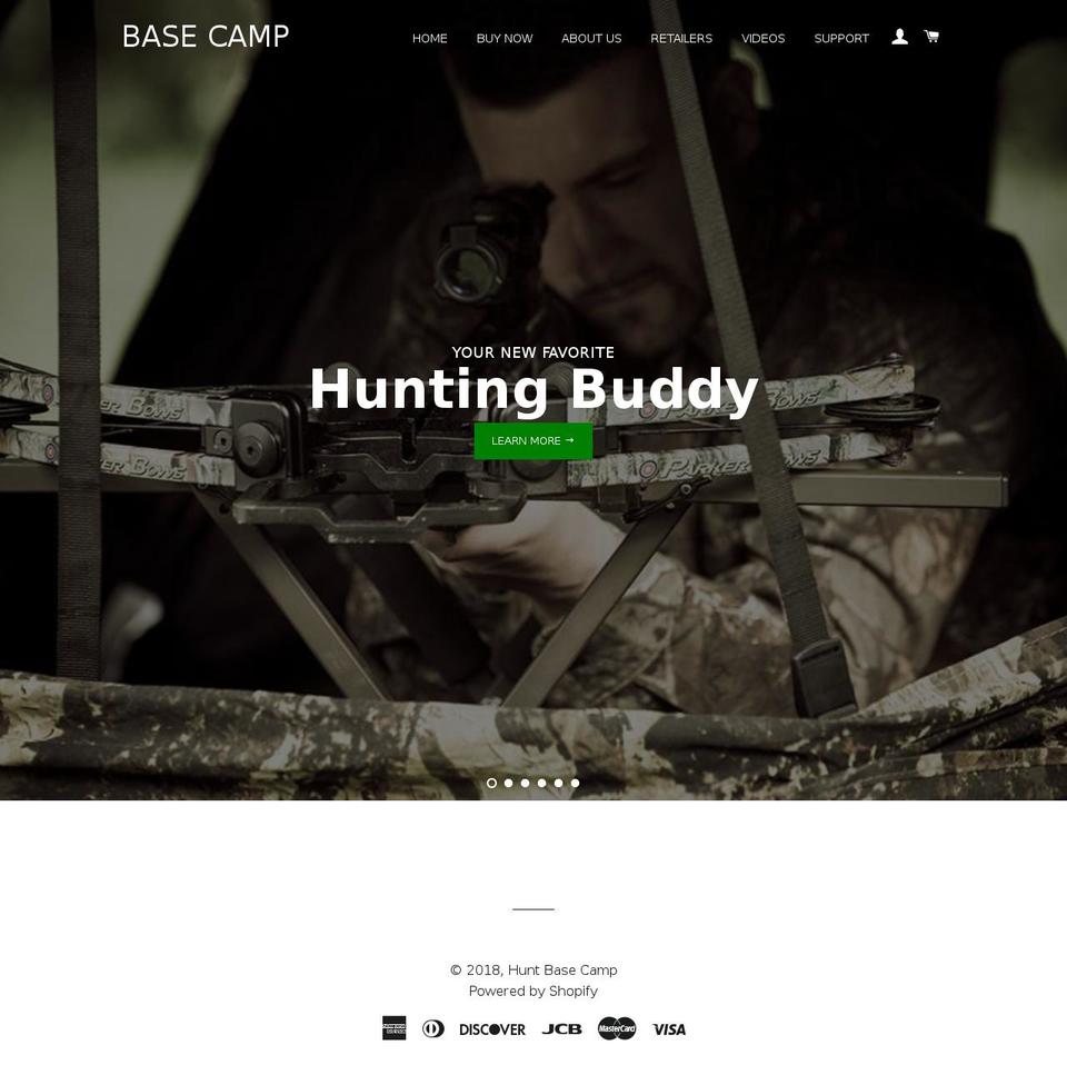huntbasecamp.com — Shopify storefront screenshot