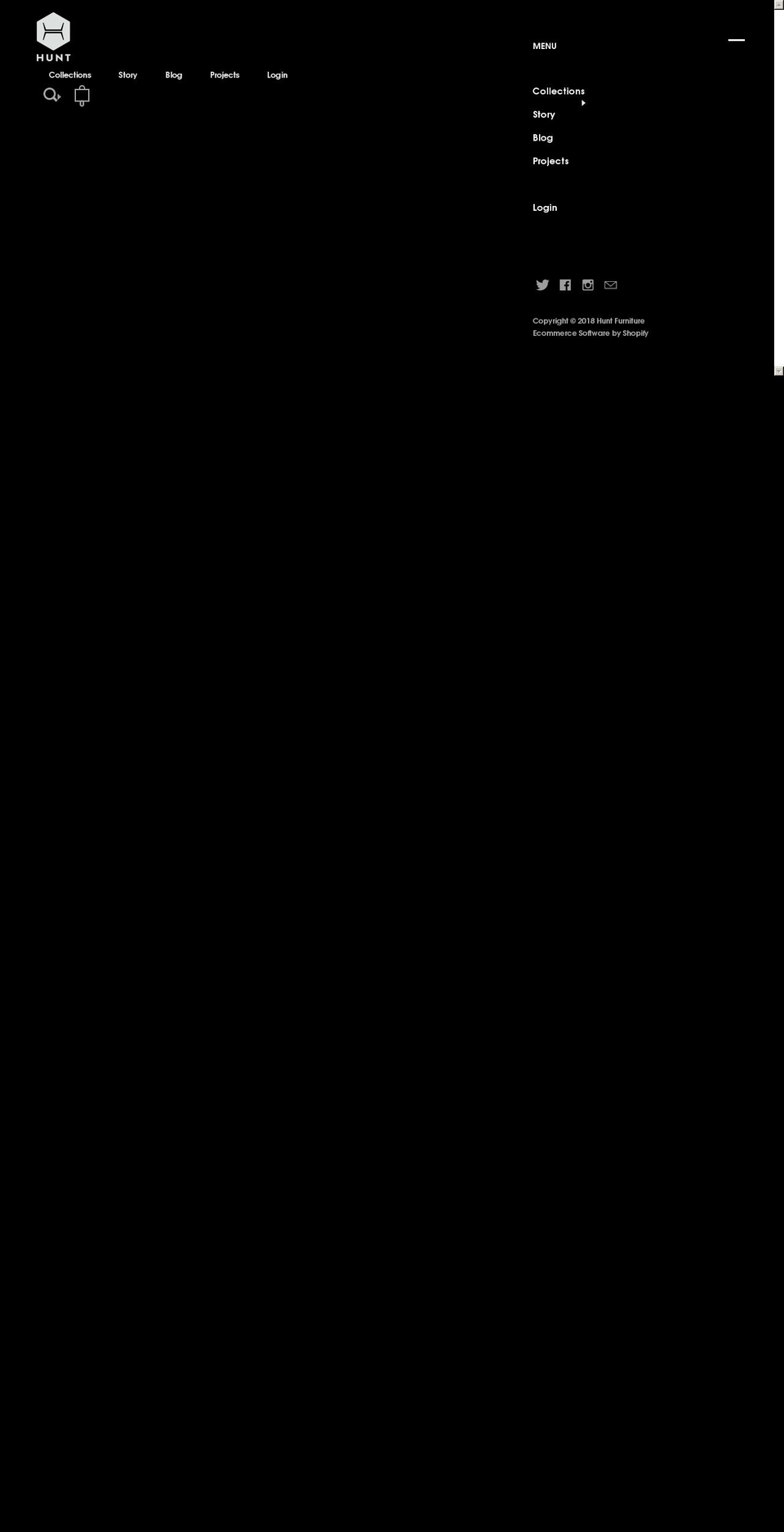 huntdesignsupply.com — Shopify storefront screenshot