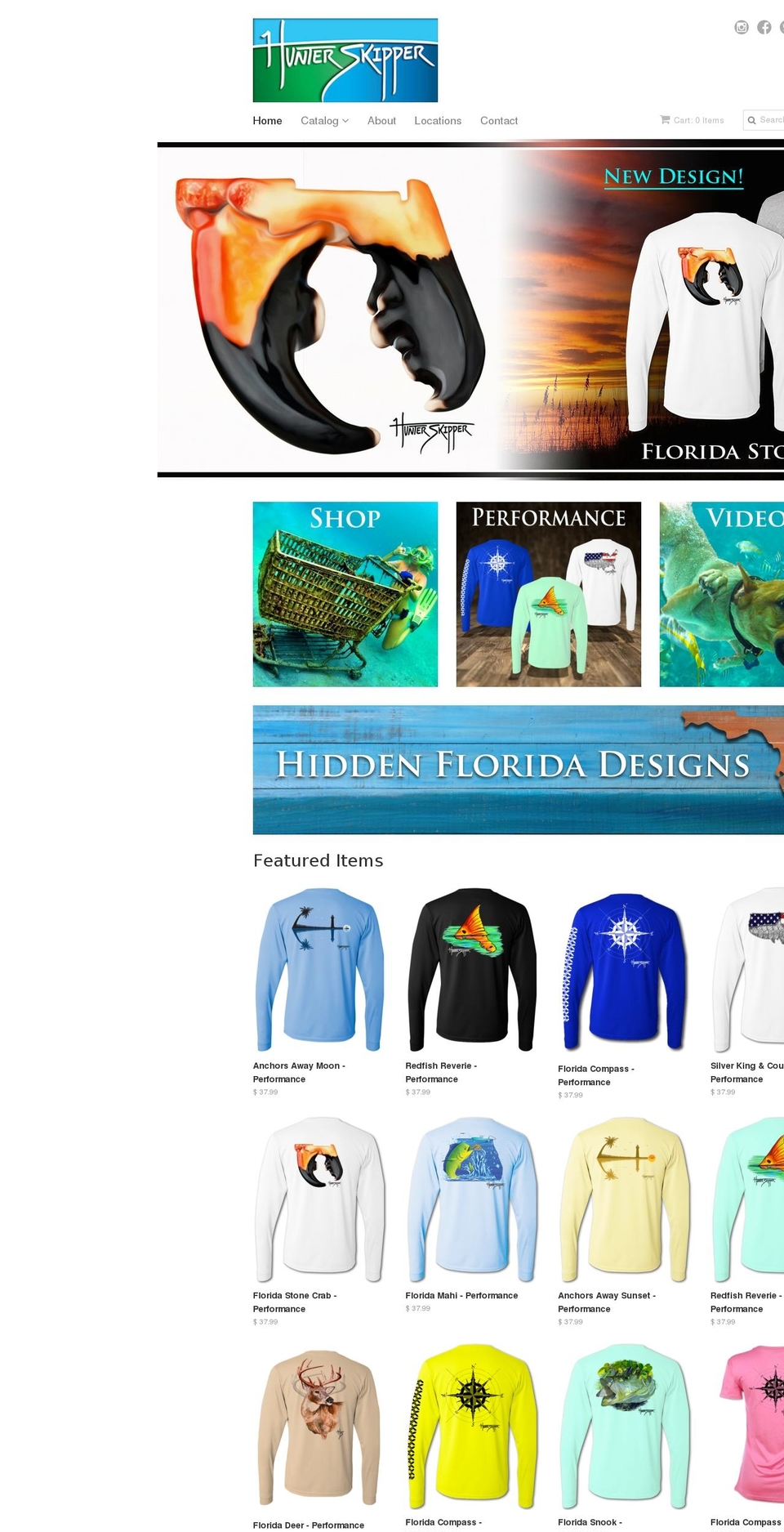hunterskipper.com shopify website screenshot