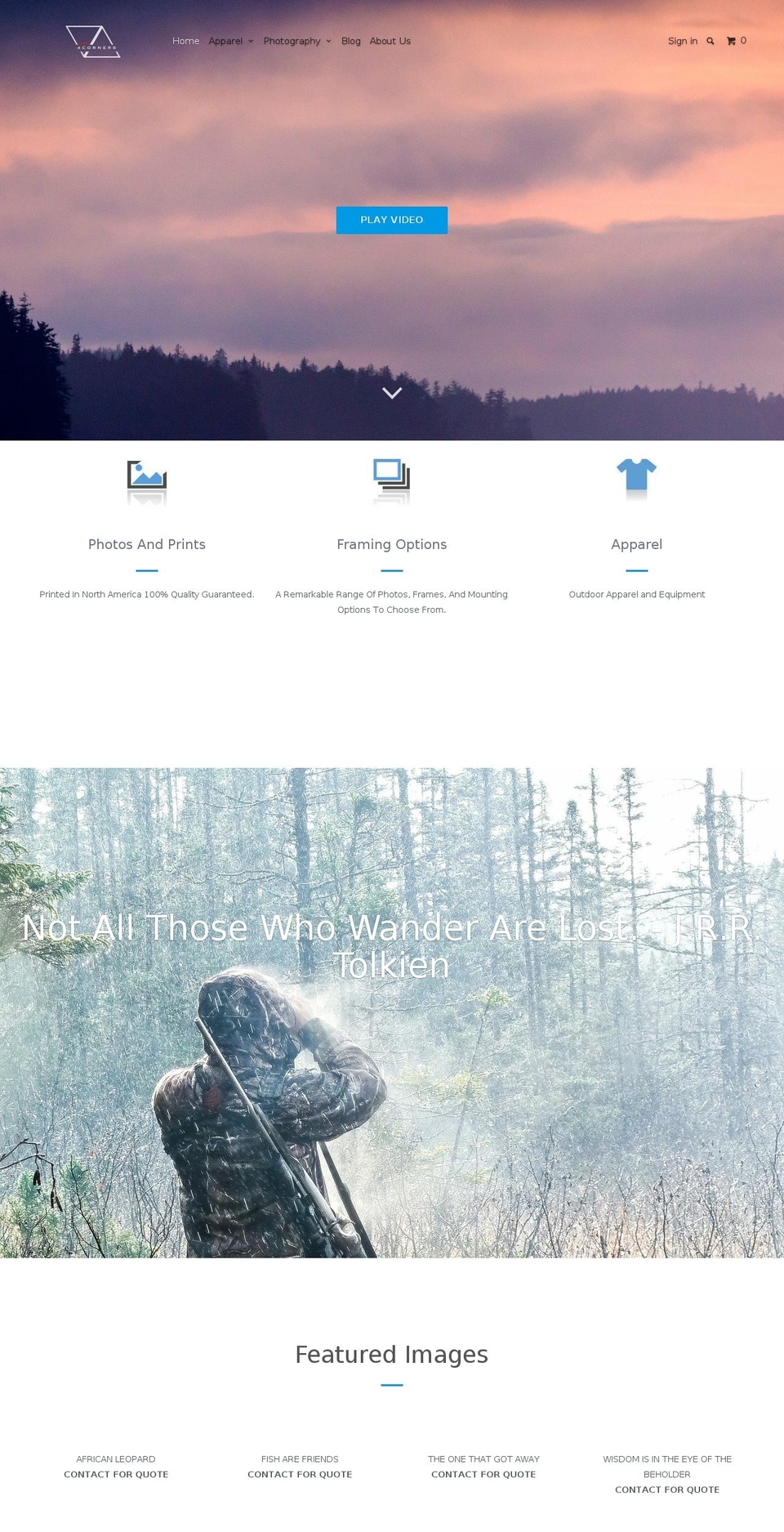huntfx.ca shopify website screenshot