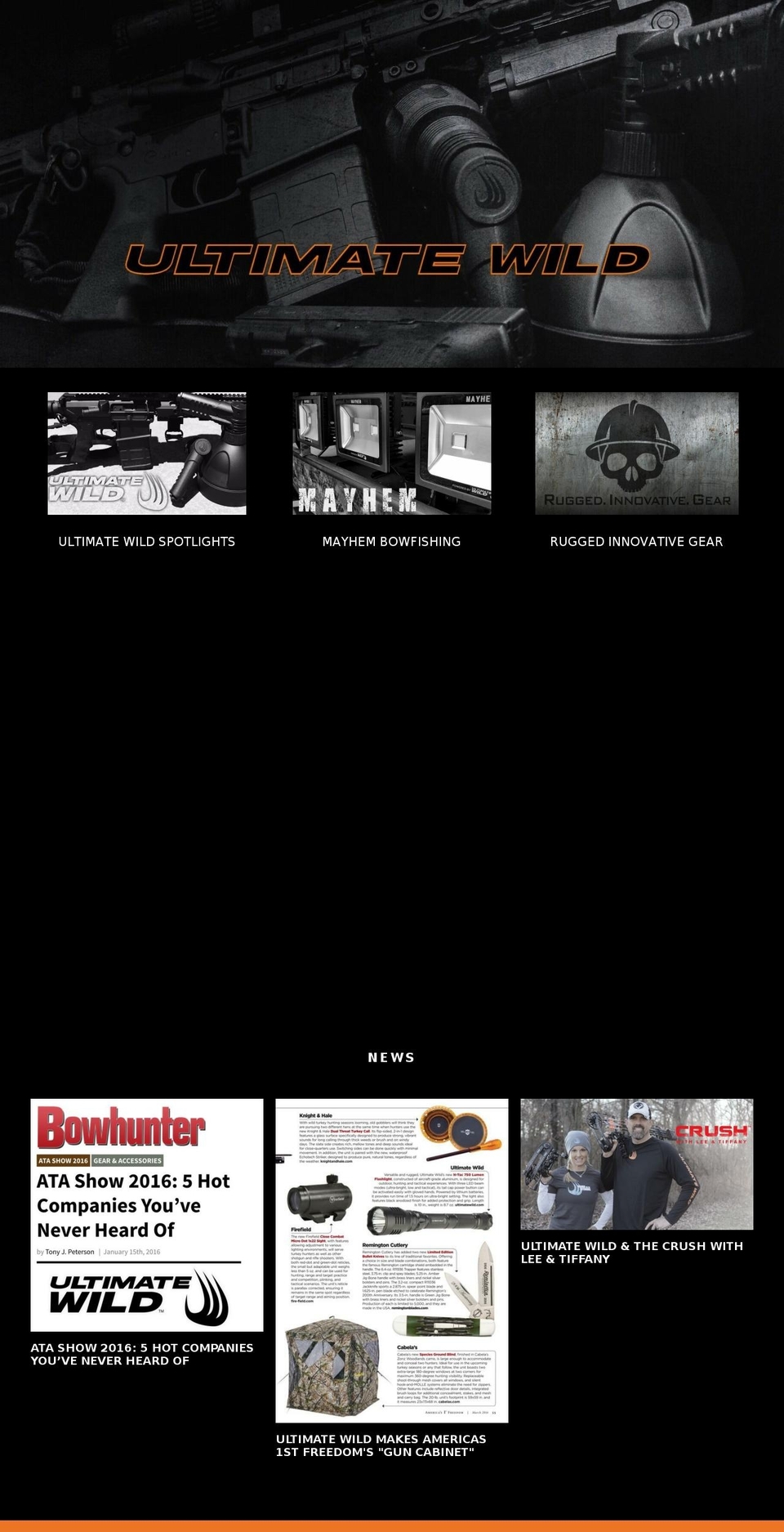 huntinggearwarehouse.com shopify website screenshot