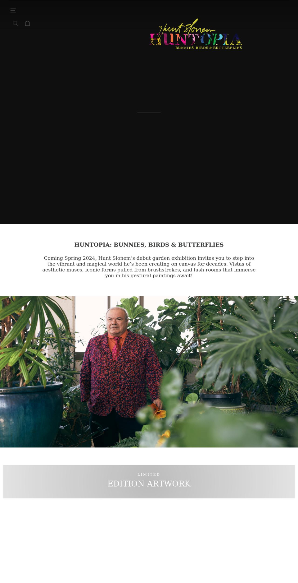 huntopia.com shopify website screenshot