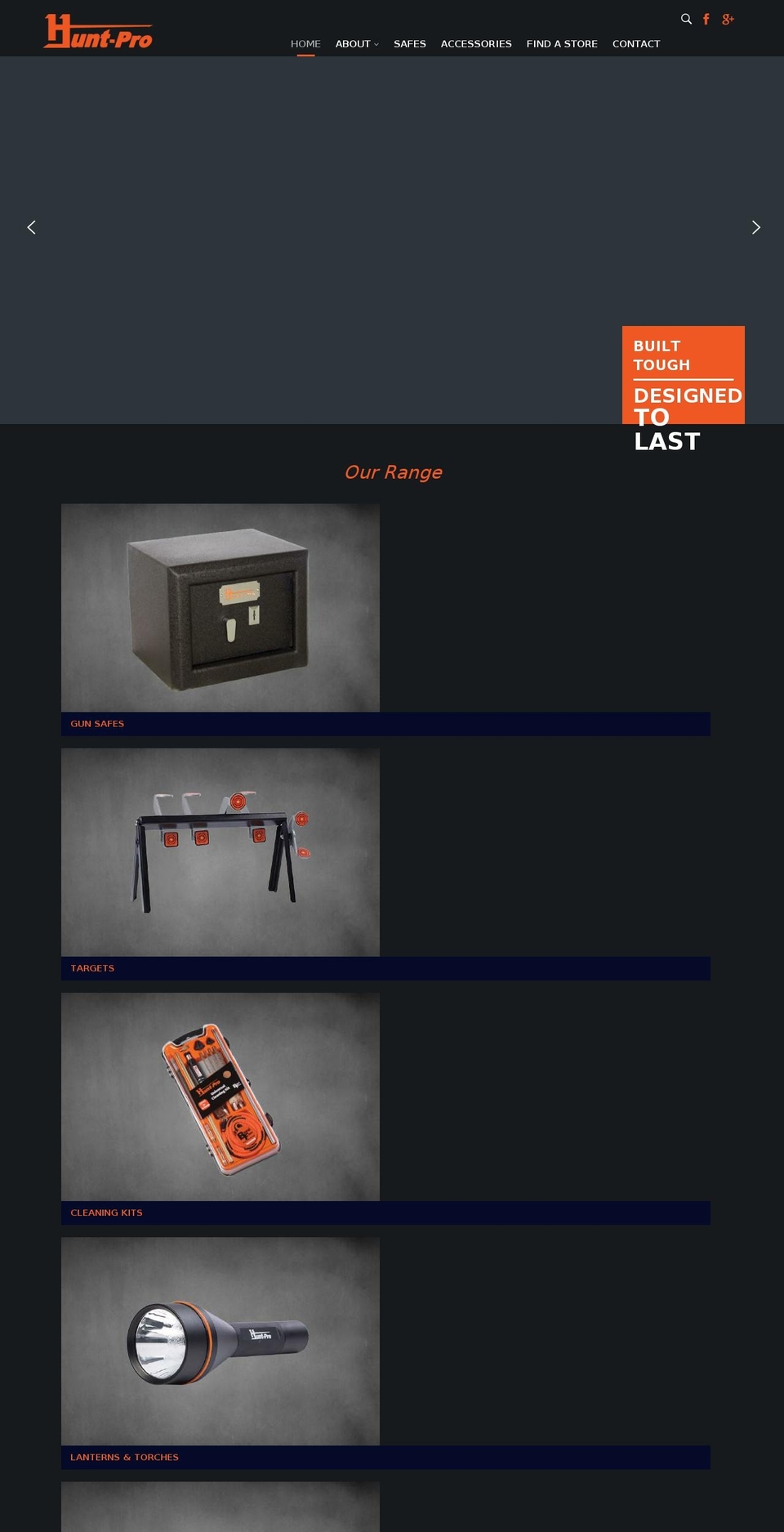 huntpro.com.au shopify website screenshot