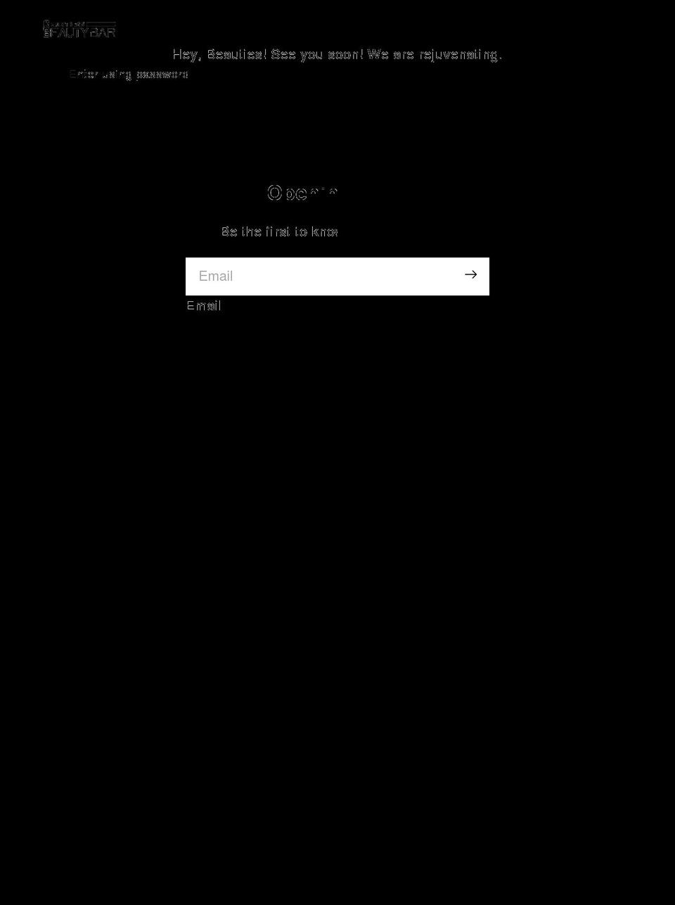 huntressbeautybar.com shopify website screenshot