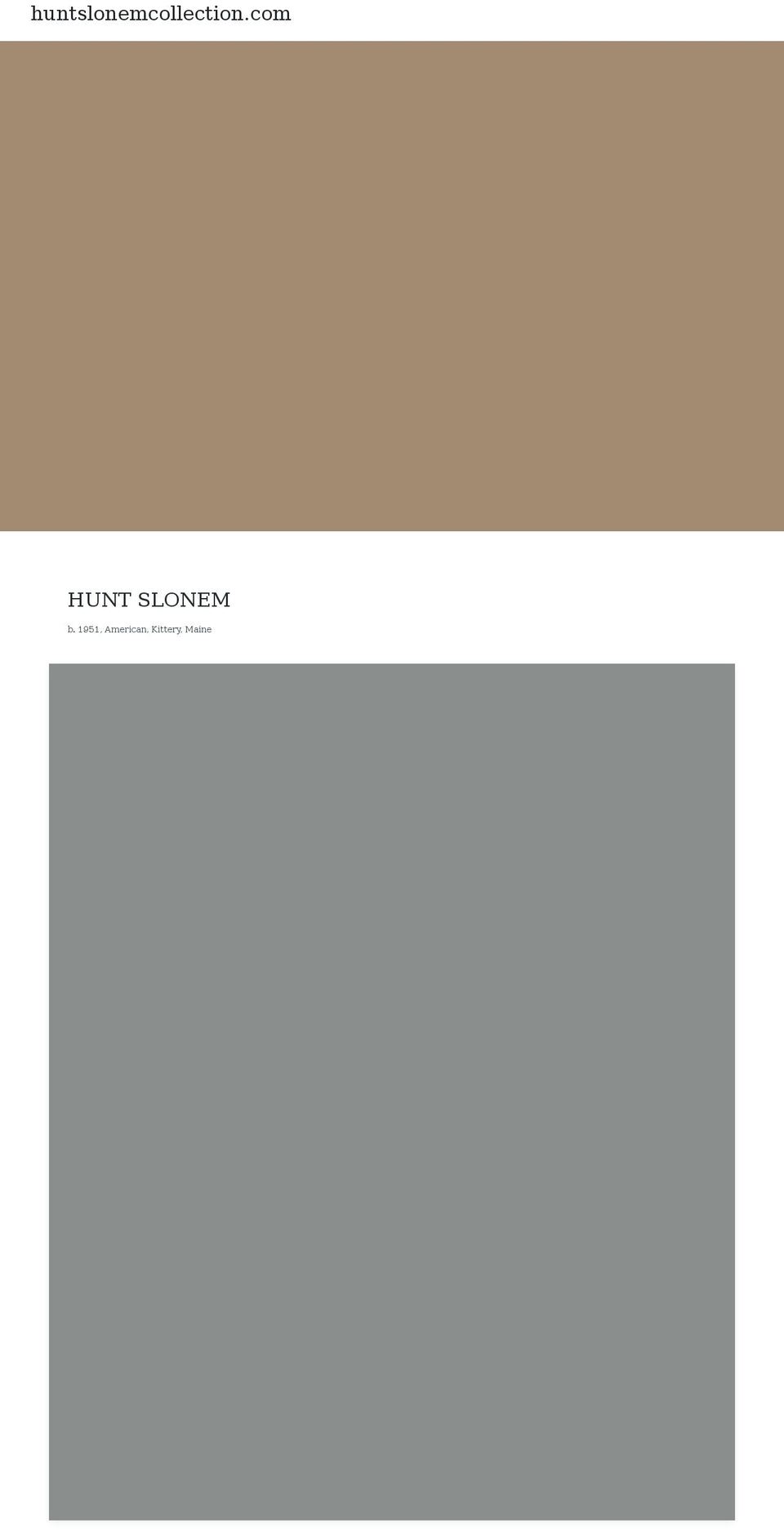 huntslonemcollection.com shopify website screenshot