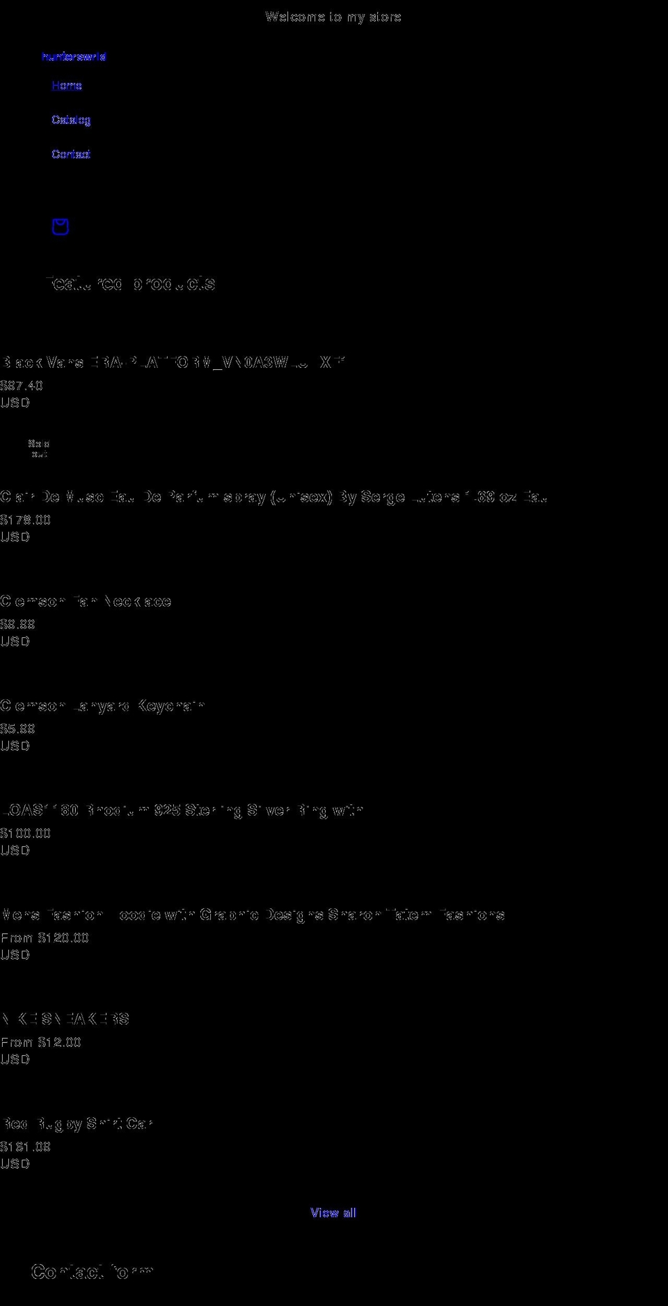 huntswrld.com shopify website screenshot