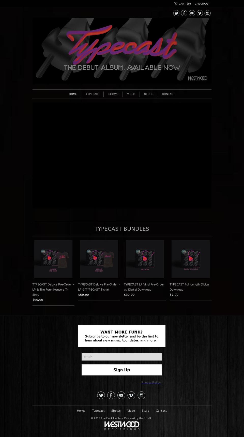 huntthefunk.com — Shopify storefront screenshot