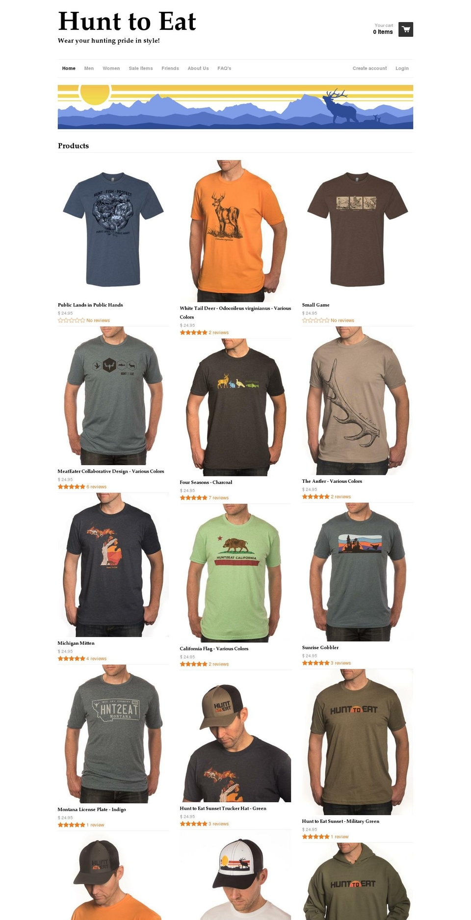 hunttoeat.com shopify website screenshot