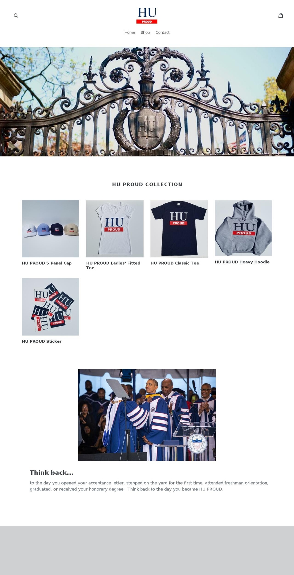 huproud.com — Shopify storefront screenshot