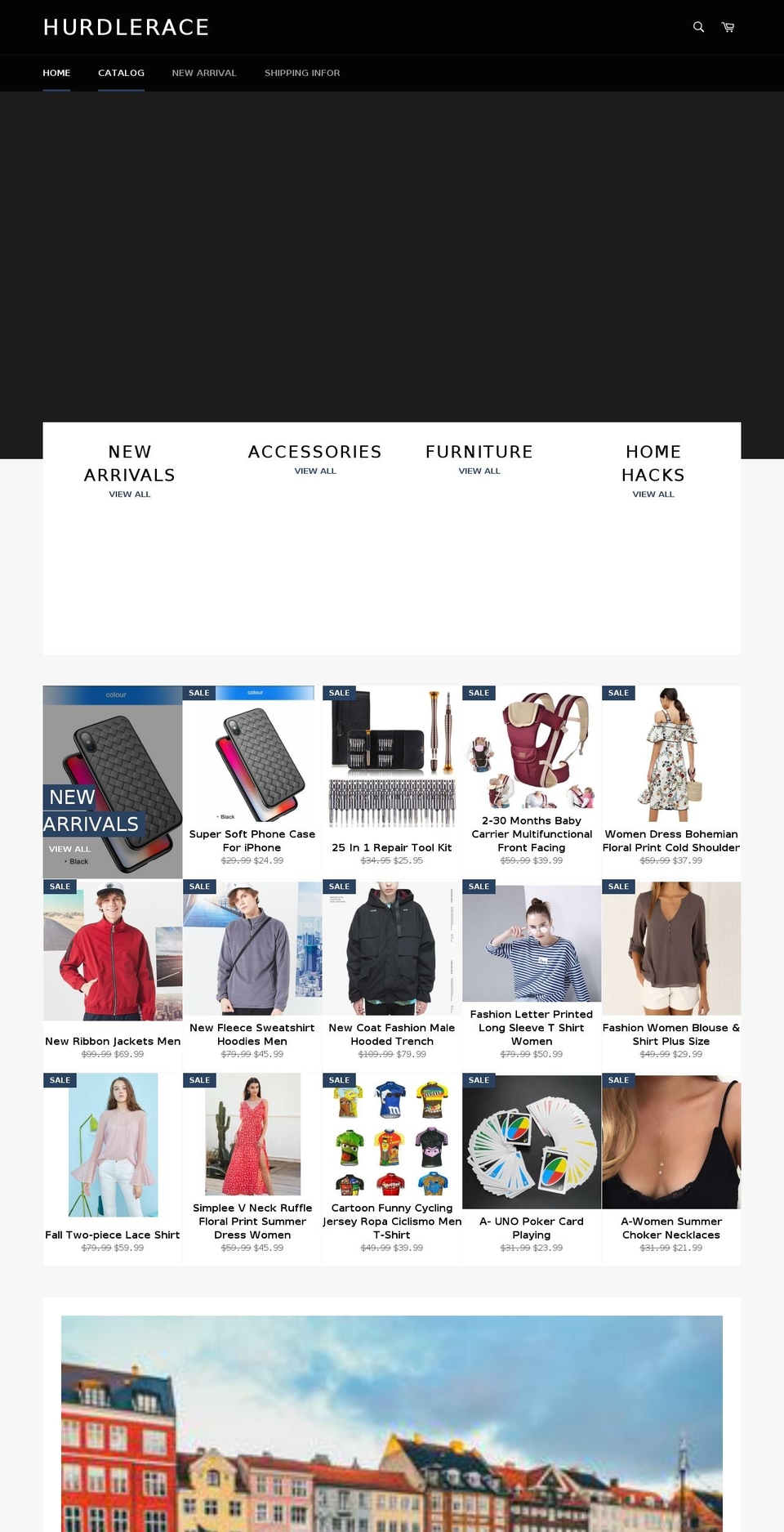 hurdlerace.com — Shopify storefront screenshot