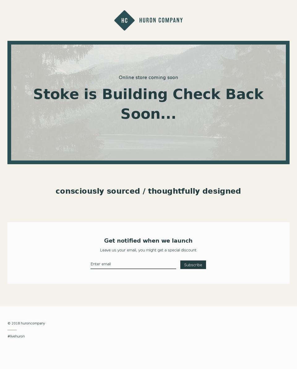 huronhomeimprovement.com — Shopify storefront screenshot