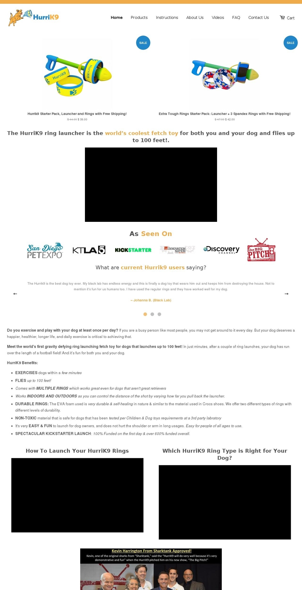 hurrik9.com shopify website screenshot
