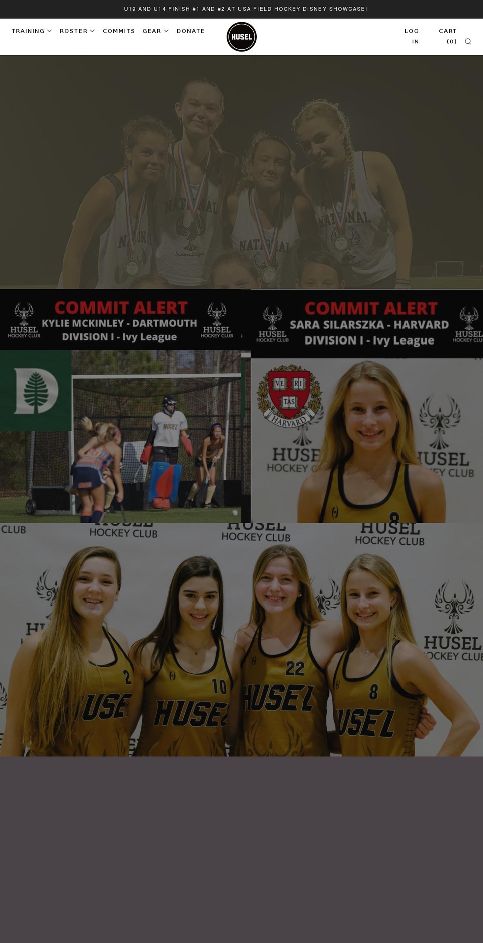 huselsports.com shopify website screenshot