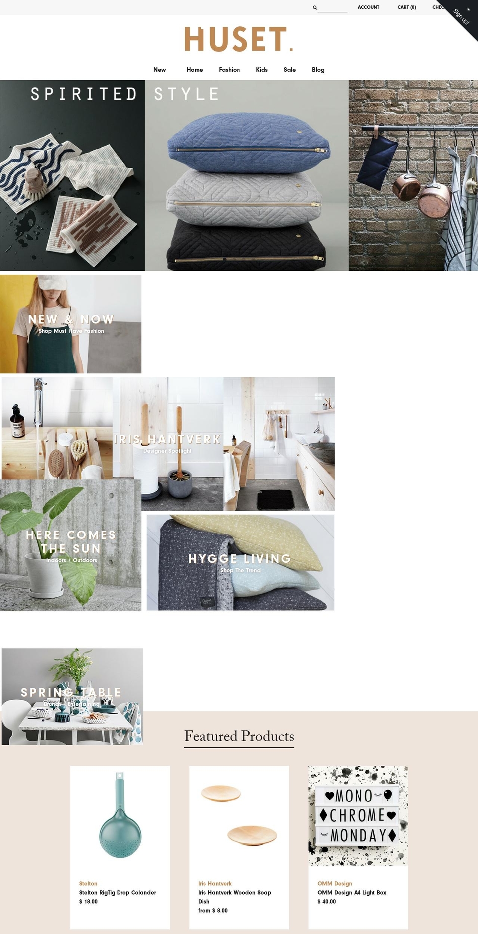 huset-shop.com shopify website screenshot