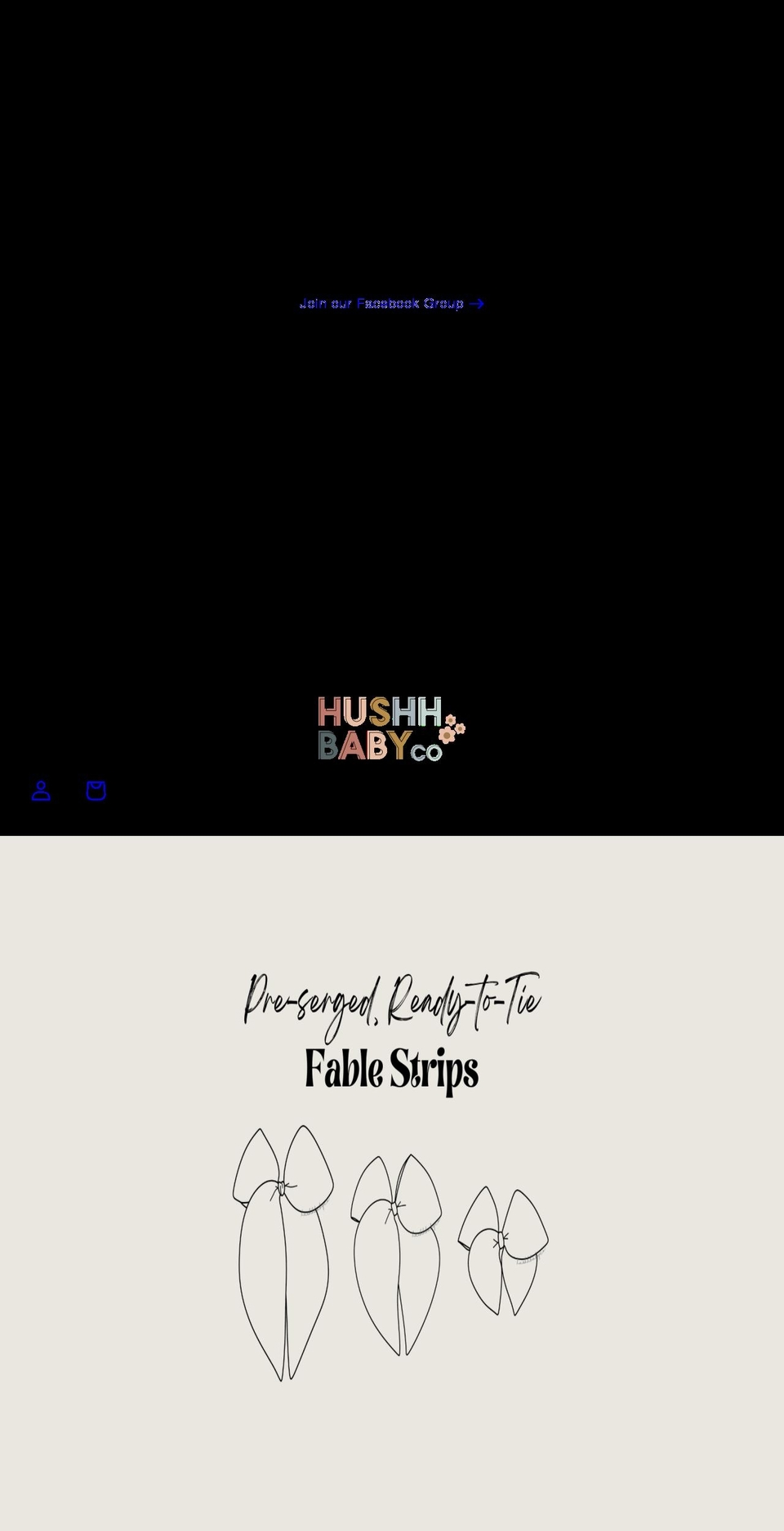 hushhbabyco.com — Shopify storefront screenshot