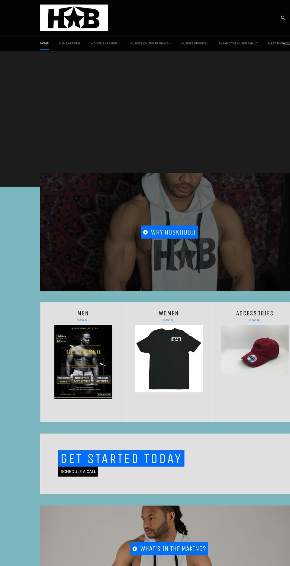 huskiiboiifitness.com shopify website screenshot