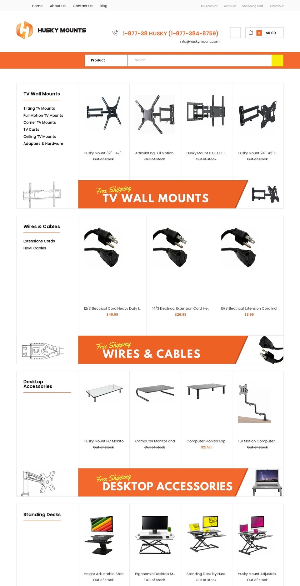 huskymount.com shopify website screenshot