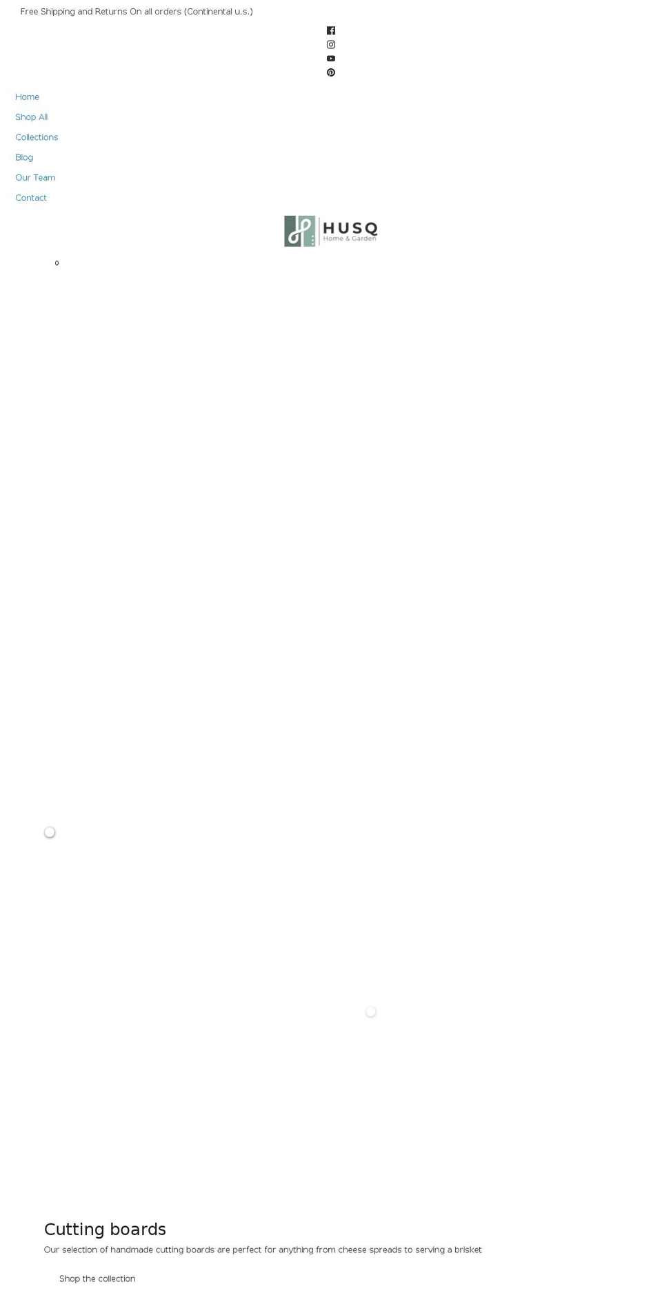 husqhome.com shopify website screenshot