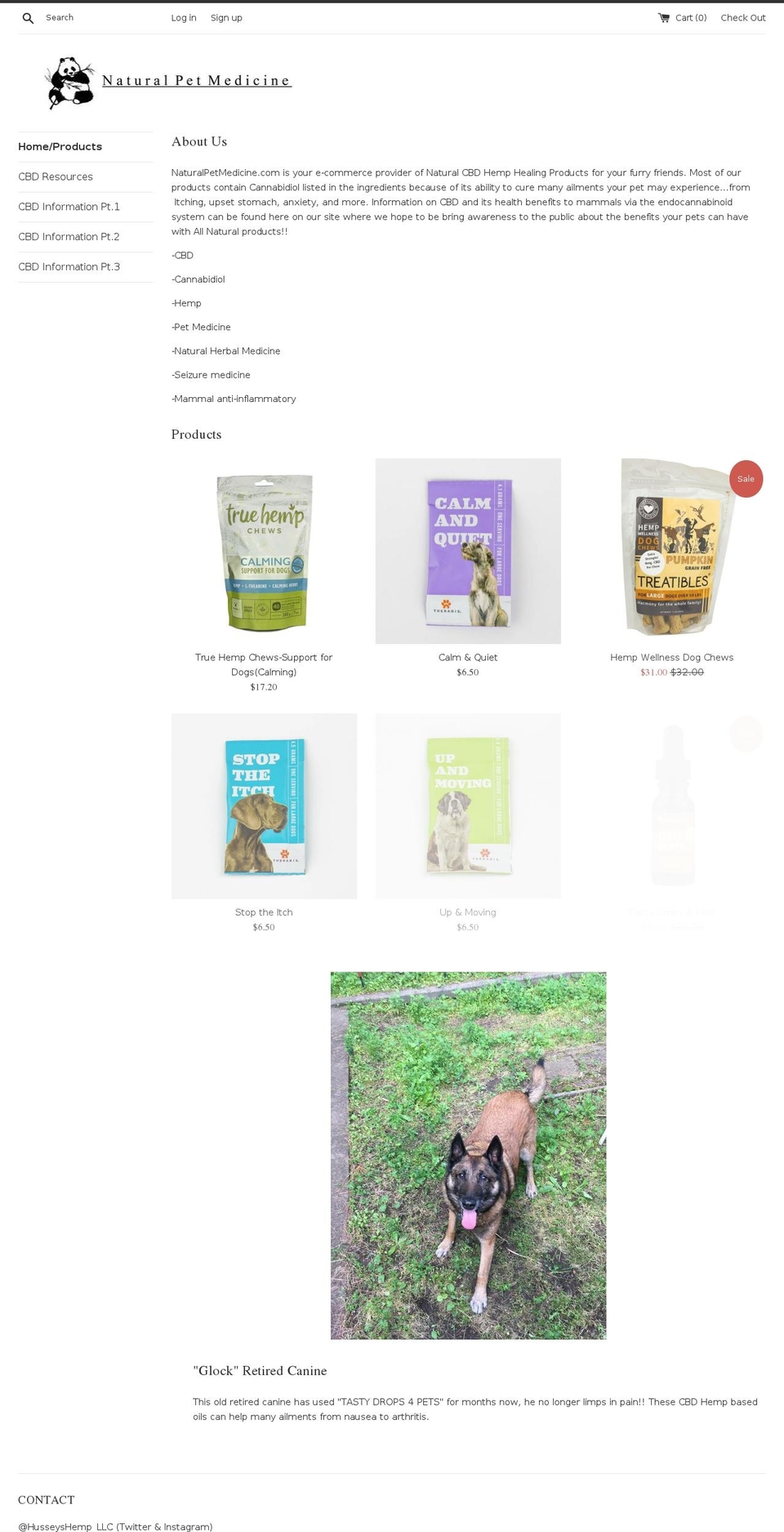 husseyshemp.com — Shopify storefront screenshot